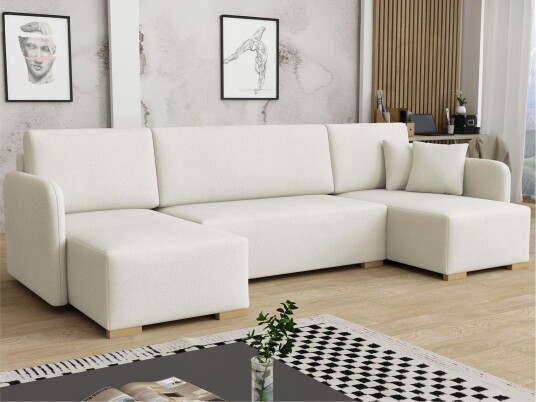 Amelus Sovesofa Dobbel Divan 4 Seter   Hvit