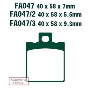 Bremseklosser EBC Brakes FA047TT
