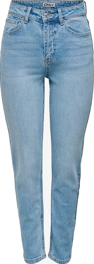 Only Jeans onlEmily HW Straight Ank Dnm Mae009 Blå