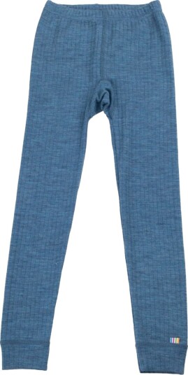 Joha Merino Ull Leggings Colourfull Denim Blue (120 / 6 7 år)