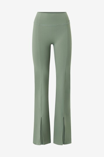 Björn Borg Treningstights Studio Flared Slit Tights Grønn Björn Borg Treningstights Studio Flared Slit Tights Grønn