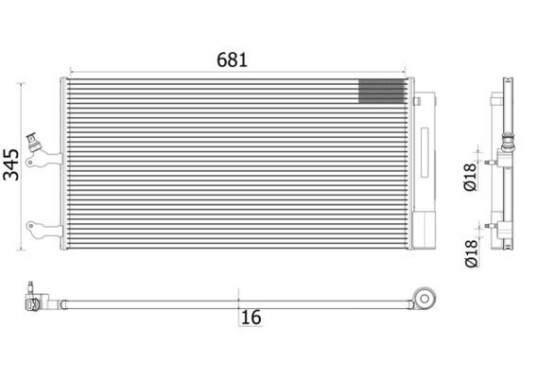 Kondensator MAHLE ORIGINAL AC 942 000P