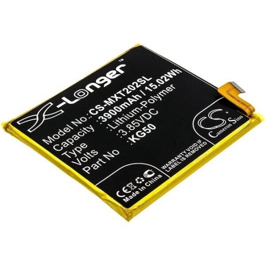 Motorola XT2027-3 batteri (3900 mAh 3.85 V, Sort)