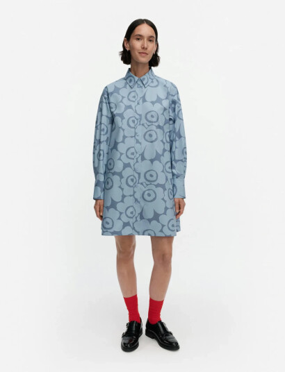 Marimekko Kuvitelma Unikko   Blue   36