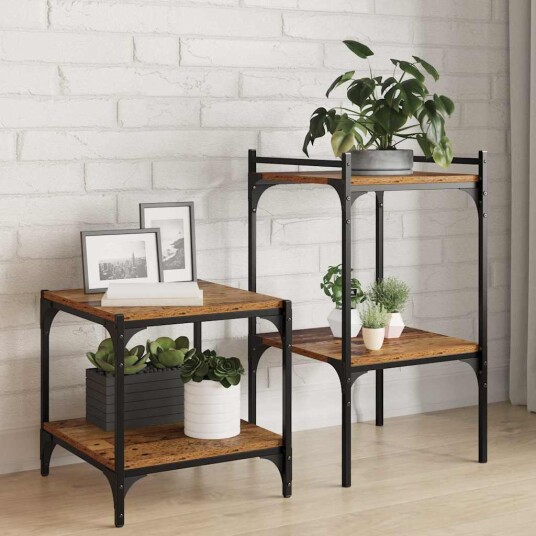  Bokhyllebrett 4 pcs Brun 40 x 40 x 1.5 cm Konstruert tre
