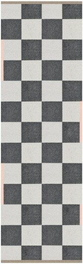 Mette Ditmer Square all-arround gangteppe Dark grey 77x240 cm Mette Ditmer Square all-arround gangteppe Dark grey 77x240 cm