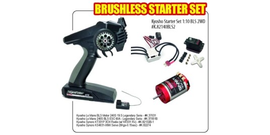 Kyosho Starter Set 1:10 BLS 2WD KT331-37031-37051B-82274