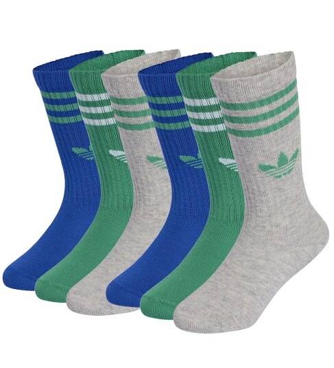 Adidas Originals Sokker 3 pack Crew Mgreyh/Royblu/Cougrn Adidas Originals 19/21 Sokker Blå Grå Grønn Adidas Originals Sokker 3 pack Crew Mgreyh/Royblu/Cougrn Adidas Originals 19/21 Sokker Blå Grå Grønn