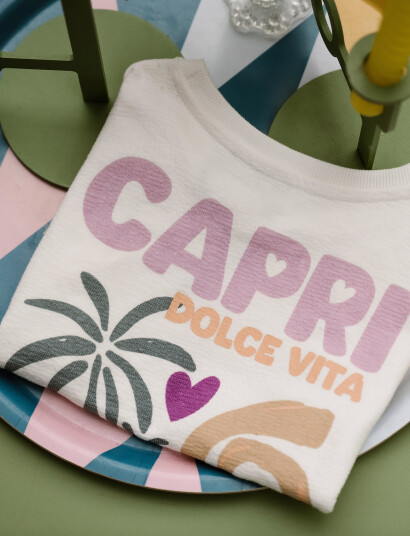 Daily 7 T-Shirt Backprint - Cream - 104