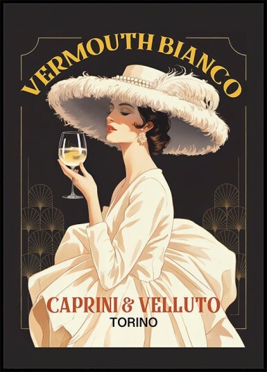 Vermouth Bianco Plakat Plakat / 40x50cm