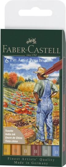 Faber-Castell PITT Artist Brush 6-pakning Fall