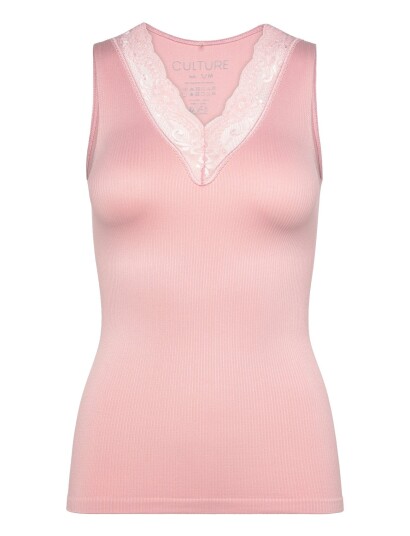 Culture Cucamilla Rib Top Pink L/XL Culture Cucamilla Rib Top Pink L/XL