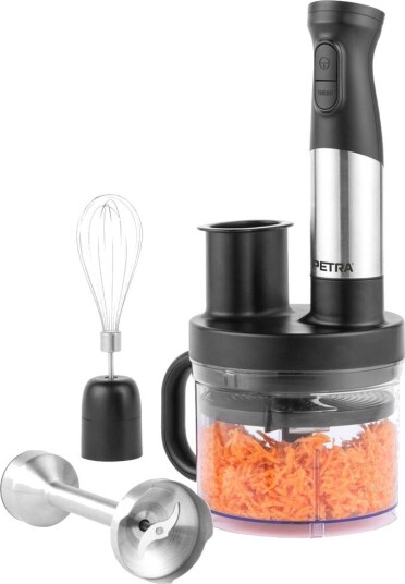 Petra PT5877VDE Blender med tilbehør - 1,2L, 5 funksjoner - Sort/Stål Petra PT5877VDE Blender med tilbehør - 1,2L, 5 funksjoner - Sort/Stål