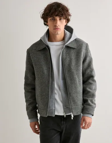 Selected Men Slhphilip Wool Blend Jkt Noos Vårjakker Grå