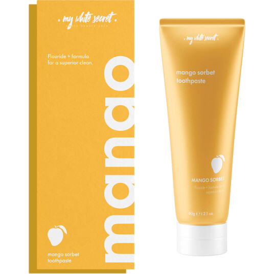 Xylitol Tannkrem MY WHITE SECRET Mango Sorbet 60g