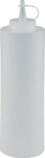 APS Dressingflaske; 0.65 l, 6.5x25 cm (ØxH); Hvit