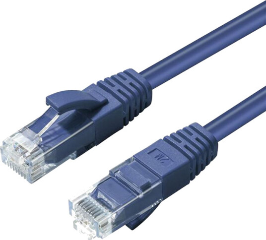 MicroConnect Nettverkskabel - RJ-45 (hann) til RJ-45 (hann) - 10 m - UTP - CAT 6 - halogenfri - blå MicroConnect Nettverkskabel - RJ-45 (hann) til RJ-45 (hann) - 10 m - UTP - CAT 6 - halogenfri - blå