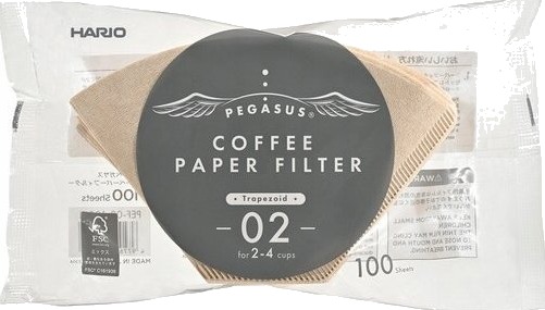 Hario Pegasus 02 Papirfiltre Brune 100 Stk