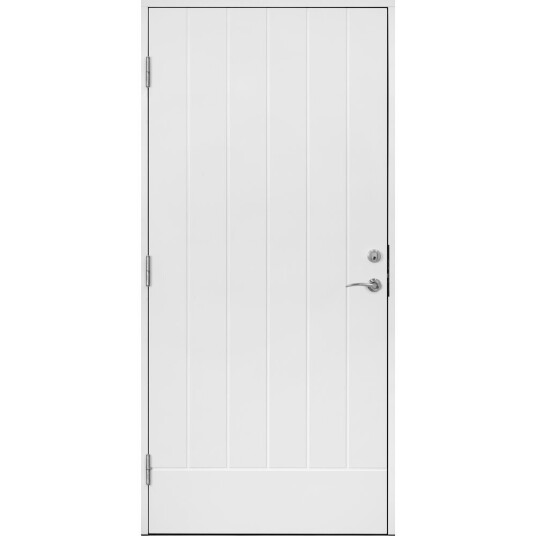 Solid Dørsett tradisjon ytterdør spor 90x200 v hvit tett sporfrest ncs s0502 y Solid Dørsett tradisjon ytterdør spor 90x200 v hvit tett sporfrest ncs s0502 y
