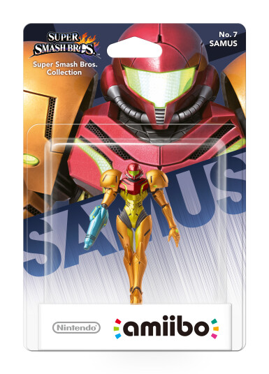 Nintendo Amiibo Figur Samus med NFC for Wii, Wii U, 3DS og Switch
