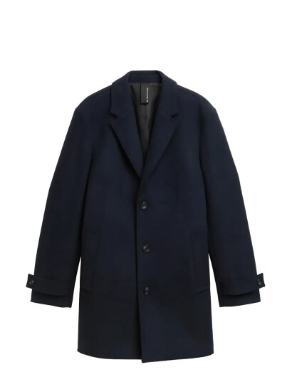 Tom Tailor Classic Wool Coat Navy XL Tom Tailor Classic Wool Coat Navy XL