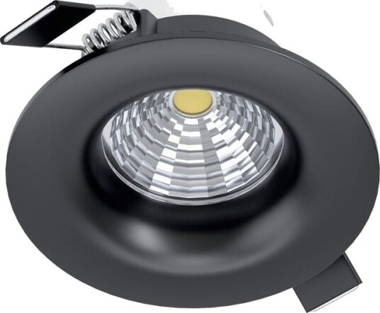 Innfelt lampe Saliceto Stel Svart 4000K - 8,8 cm