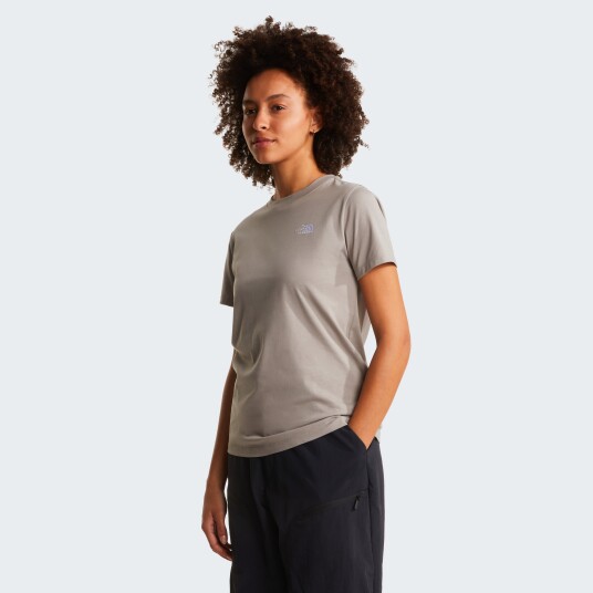 The North Face Women"s Evolution Simple Dome Slim Short Sleeve T Shirt Stone Slab XS The North Face Women"s Evolution Simple Dome Slim Short Sleeve T Shirt Stone Slab XS