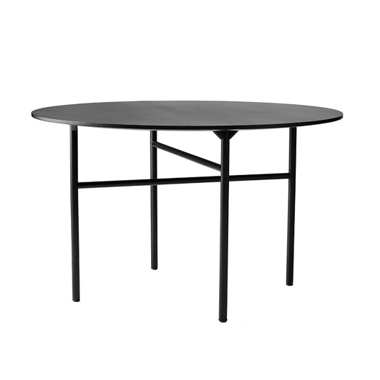 Audo Copenhagen Snaregade Rundt Spisebord Ø120 cm Sort