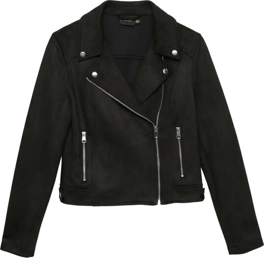 Vero Moda Vmjose Short Faux Suede Jacket Noos Black L Vero Moda Vmjose Short Faux Suede Jacket Noos Black L