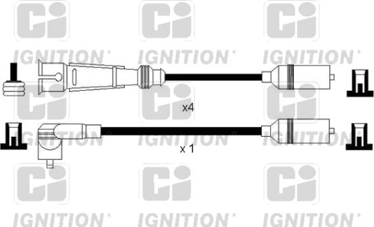 Tennplugg kabelsett QUINTON HAZELL XC1149