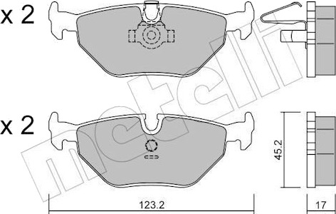 METELLI 22 0210 0 Bremseklosser