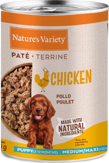 Nature’s Variety våtfôr Puppy Nature's Variety Paté Medium Maxi kylling 12 x 400 g Nature’s Variety våtfôr Puppy Nature's Variety Paté Medium Maxi kylling 12 x 400 g