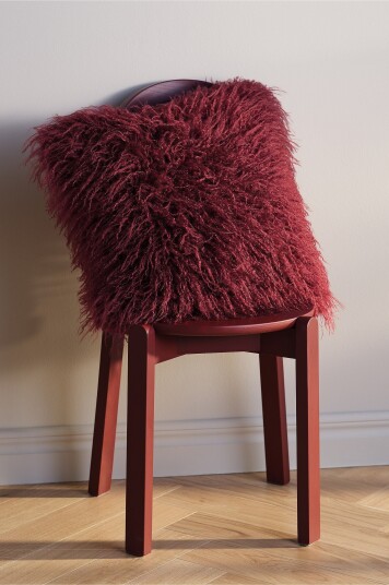 Jotex - Putetrekk 50x50 Cm Vinrød - SHAGGY - Kjøp Pynteputer & putetrekk hos Jotex