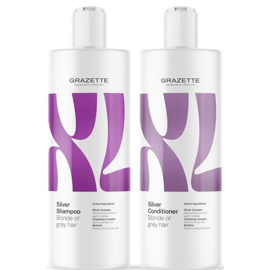 XL Silver Shampoo 400 ml & Conditioner 400 ml XL Silver Shampoo 400 ml & Conditioner 400 ml