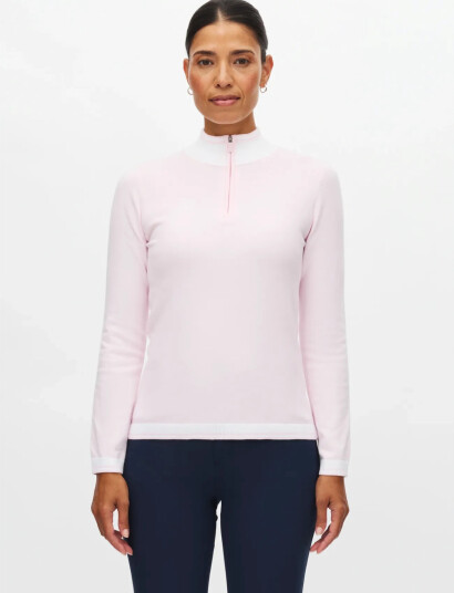 Röhnisch Kora Knitted Half Zip   Pink   XS