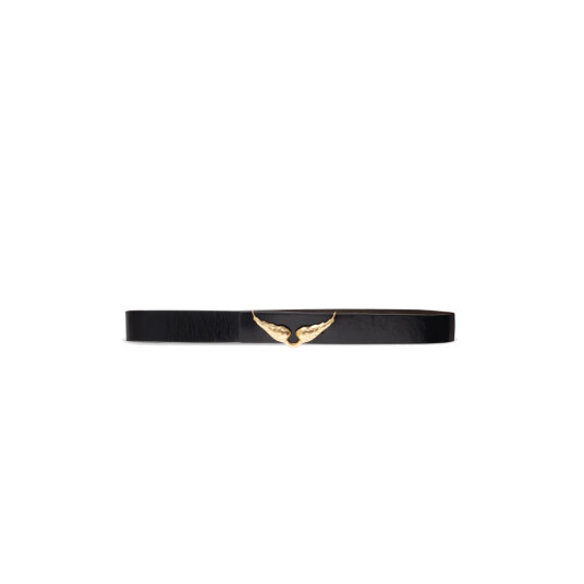 Zadig & Voltaire Rock Reversible 30Mm Vintage   Black   80 CM