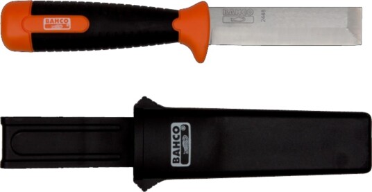 Bahco 2448 Huggjernkniv med Slire og Belteklips – Stålblad 4 mm