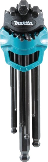 Makita Unbrakosett med 9 Deler og Belteklips, 1.5-10mm Makita Unbrakosett med 9 Deler og Belteklips, 1.5-10mm