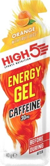 High5 Energy Gel 40g - Caffeine Orange