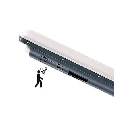 V-Tac vanntett 36W komplett LED armatur - 120 cm, 120lm/W, gjennomgangskobling, Mikrobølgesensor, IP65, 230V - Dimbar : Ikke dimbar, Kulør : Nøytral V-Tac vanntett 36W komplett LED armatur - 120 cm, 120lm/W, gjennomgangskobling, Mikrobølgesensor, IP65, 230V - Dimbar : Ikke dimbar, Kulør : Nøytral