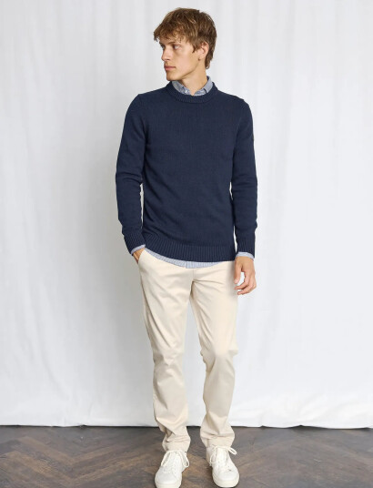 Bruun & Stengade Bs Thorstein Regular Fit Knitwear - Navy - L