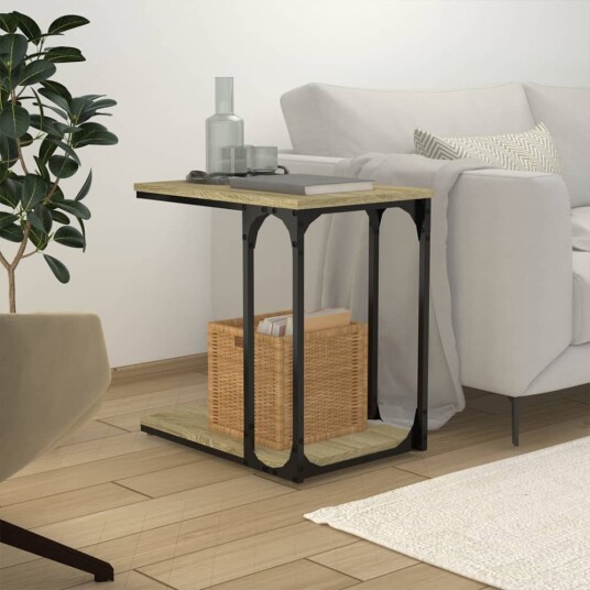  Sidebord sonoma eik 50x35x52 cm konstruert tre