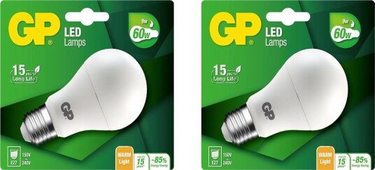 Gp Batteries Led Pære Classic E27 9W-60W,Stk Gp Batteries Led Pære Classic E27 9W-60W,Stk