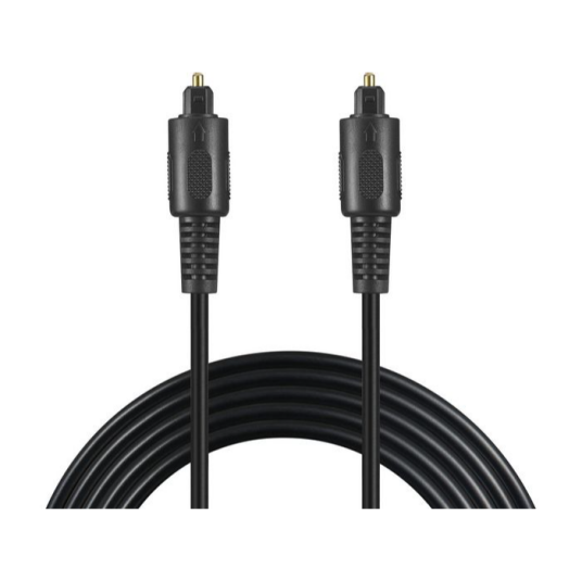 Sandberg Toslink Optisk Kabel 1,8 m - Digital Audiokabel Svart