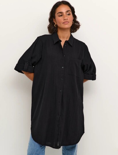 Kaffe Kapauline Shirt Dress Black 38