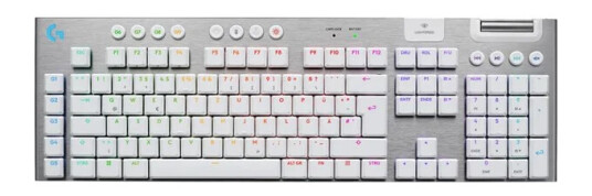 Logitech G G915 X LIGHTSPEED - Clicky - 100% full strrelse - standard - Gamingtastatur - Tysk - Hvit