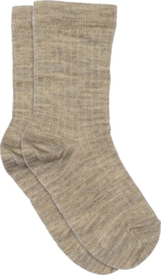 MP Denmark Wool rib socks Brun 19/21