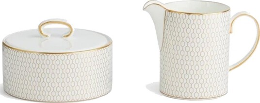 Wedgwood  Gio Gold sukker & fløtesett 2 deler