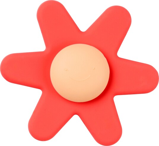 Nattou Nattou Soft Silicone Spinner med Sugekopp Rosa