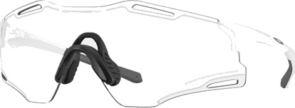 Oakley Cybr Zero clear to black iridium photochromic matte white